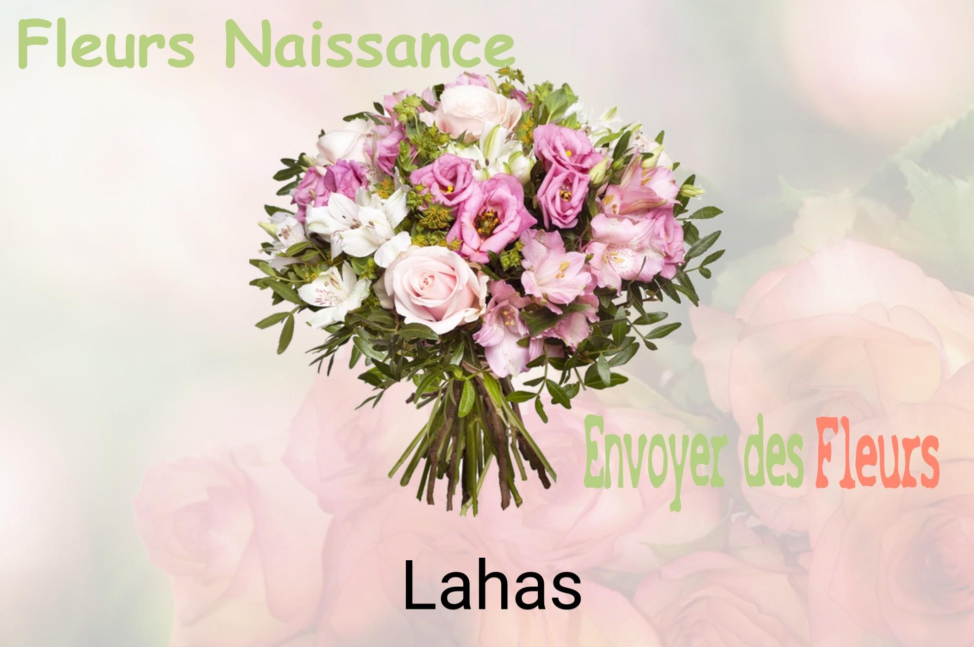 Bouquet de fleurs de naissance livré à Lahas
